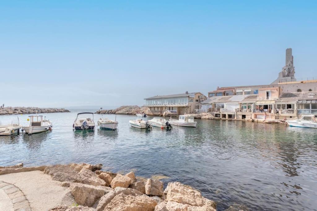 Le Pecheur -Charmant-T3 Au Coeur Du Vallon Marseille Luaran gambar